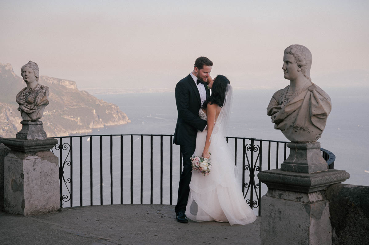 Luxury wedding in Villa Cimbrone Ravello Amalfi Coast Italy